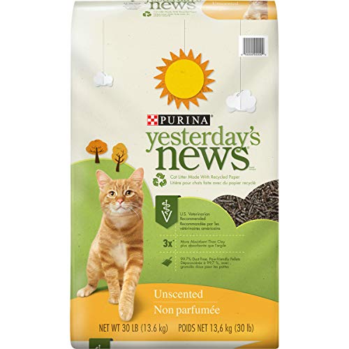 6. PURINA Yesterday's News Non Clumping Paper Cat Litter