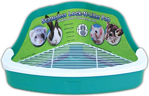 2. Ware Manufacturing Plastic Scatterless Lock-N-Litter Small Pet Pan