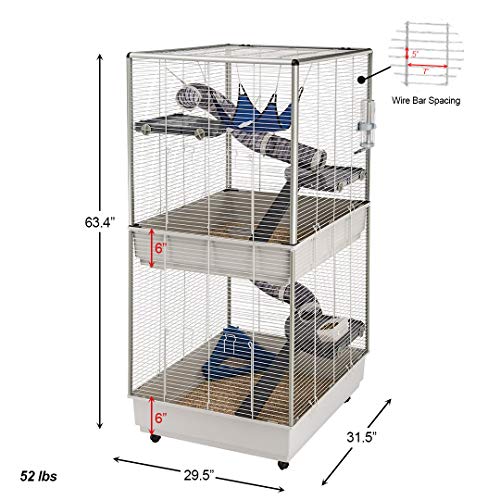 3. Ferplast Ferret Tower Two-Story Ferret Cage