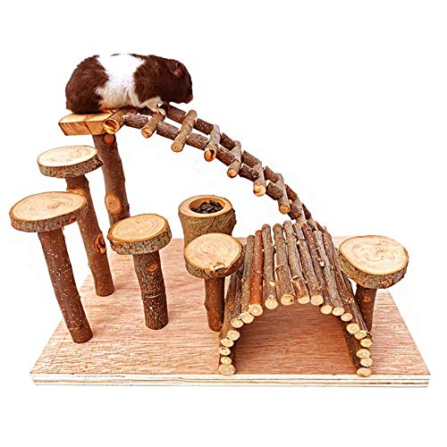 Best Hamster Climbing Toy: Tfwadmx Wooden Hamster Climbing Activities