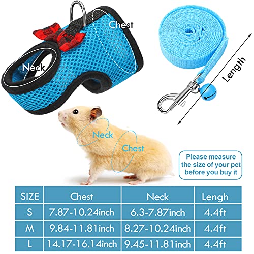 9. SATINIOR Small Pet Harness and Leash