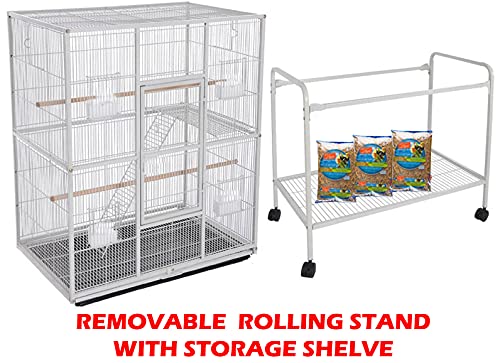 7. MCAGE Large Wrought Iron Bird Cage