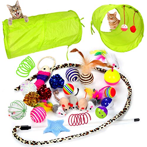 7. Youngever 24 Cat Toys Kitten Toys Assortments