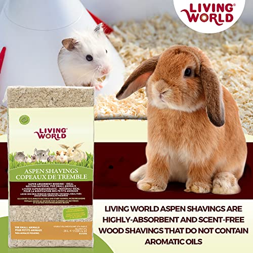 5. Living World Aspen Wood Shavings for Small Animals