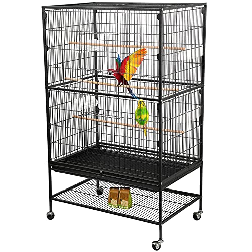 BOSELY Standing Wrought Iron Large Cage