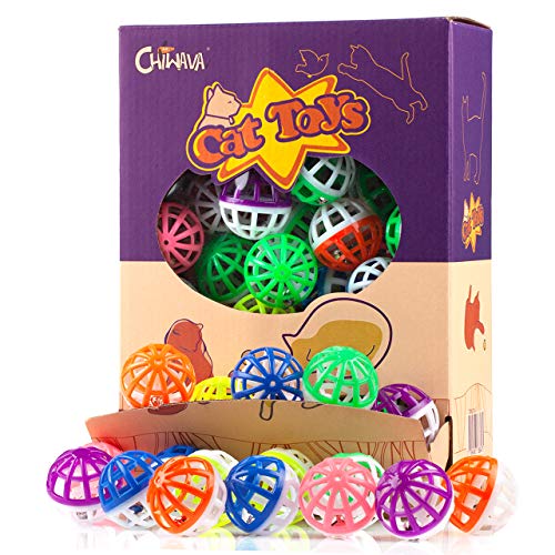10. CHIWAVA 48PCS Toy Balls with Bell