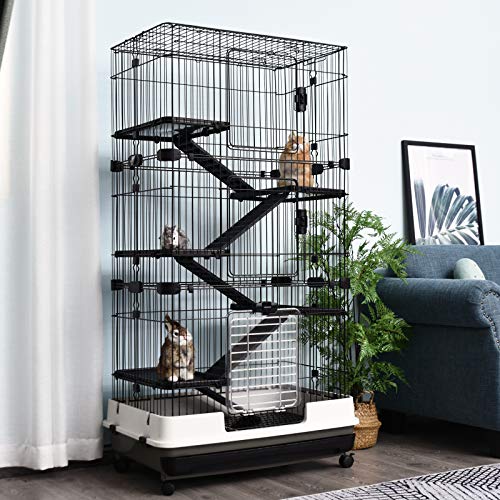 8. PawHut 6-Level Indoor Small Animal Cage