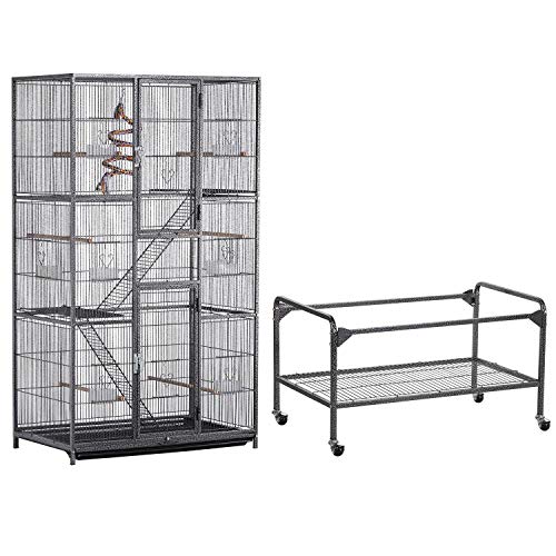 4. YAHEETECH 69-Inch Extra Large Wrought Iron Cage