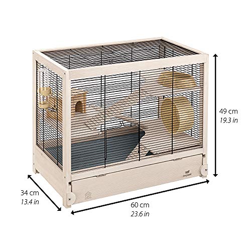 5. Ferplast Hamsterville Wooden Cage