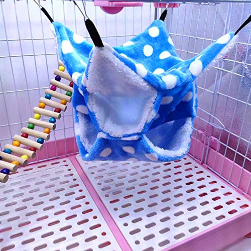 8. WOWOWMEOW Small Animal Cage Hanging Bunkbed