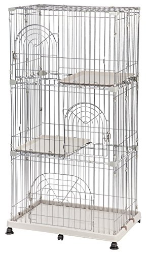 12. IRIS 3-Tier Wire Cat Cage